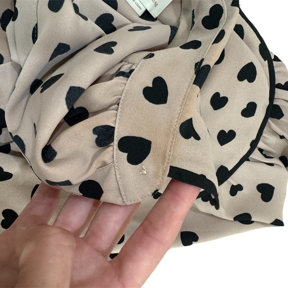 Kate Spade - Beige and Black Hearts Dress - Small - Picture 4 of 5